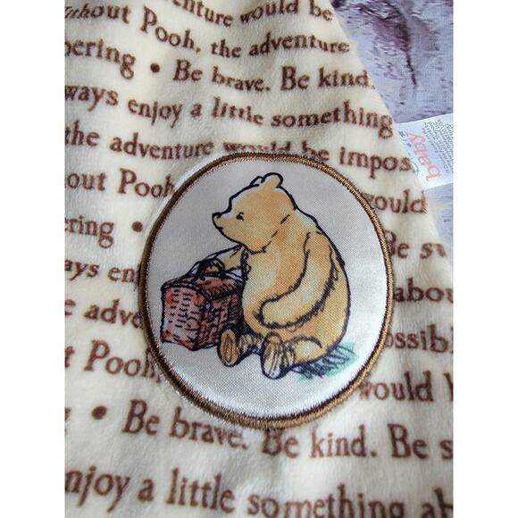 Disney Winnie The Pooh Story Lovey Plush Security Blanket Knotted Legs Flat 15" - Picture 3 of 9